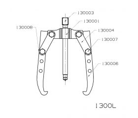 EXTRACTOR FORZA SERIE 1300L0 MECÁNICO DE 2 PATAS LARGAS